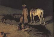 Frederic Remington In From the Night Herd (mk43) Germany oil painting artist